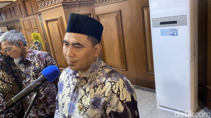 Sekretaris Jenderal DPP PPP, Taj Yasin Maimoen alias Gus Yasin di Pemprov Jateng, Kecamatan Semarang Selatan, Jumat (6/2/2026).