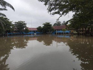 Sungai Lematang Meluap, 1.619 KK dan 2 Sekolah di Prabumulih Terendam Banjir