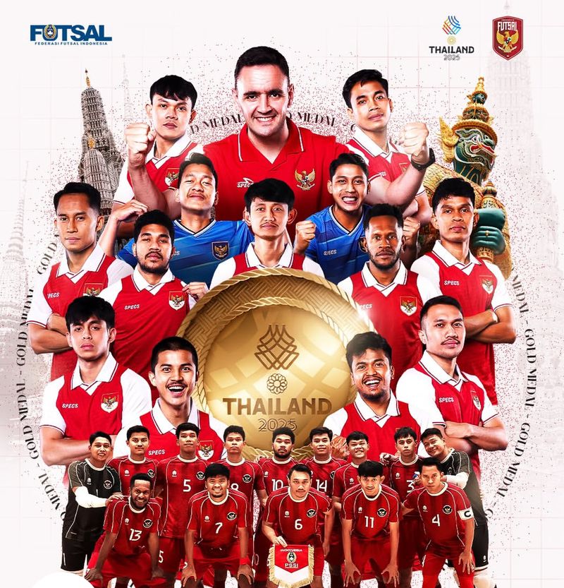 Timnas Futsal Indonesia (Dok instagram @timnasfutsal) Timnas Futsal Indonesia (Dok instagram @timnasfutsal)