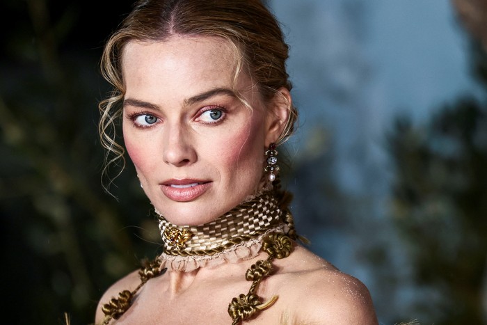 Actor Margot Robbie attends the UK premiere of 