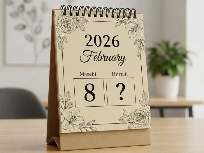 Kalender Hijriah hari ini.