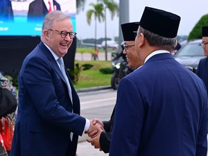 Menlu Sugiono dan Bos Danantara Lepas Kepulangan PM Albanese di Lanud Halim