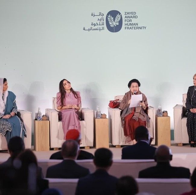 Potret Megawati Hadiri Zayed Award, Bawa Pesan Perdamaian-Lingkungan