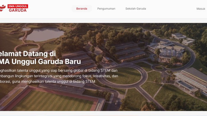 Pendaftaran SMA Unggul Garuda 2026: Jadwal, Syarat, Cara Daftar