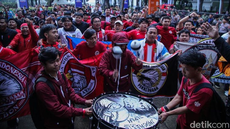 Lautan Merah di Indonesia Arena, Suporter Timnas Futsal Siap Kawal Indonesia di Final