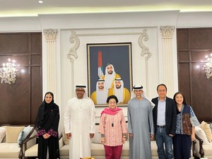 Sambutan Hangat Marhaban Saa untuk Megawati di Abu Dhabi