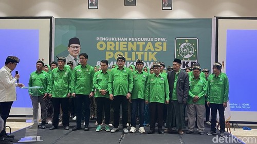 Pelantikan pengurus DPW PKB Bali di Badung, Sabtu (7/2/2026).