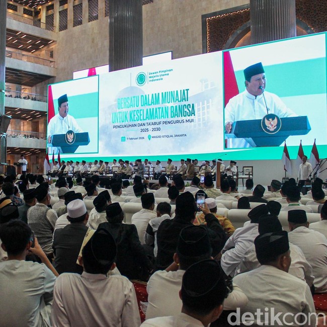 Prabowo Hadiri Pengukuhan Kepengurusan MUI 2025-2030