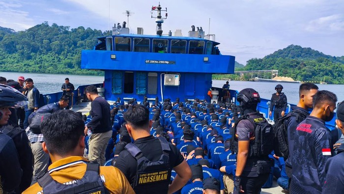 Bertambah 214, Napi High Risk Dikirim ke Nusakambangan Tembus 2.189 Orang