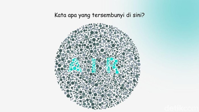 Bisa Temukan Kata Tersembunyi? Harusnya Mudah Bagi yang Lolos Tes Buta Warna