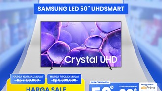 Cuma Hari Ini! Harga Smart TV LED 50 Inch di Transmart Turun Drastis