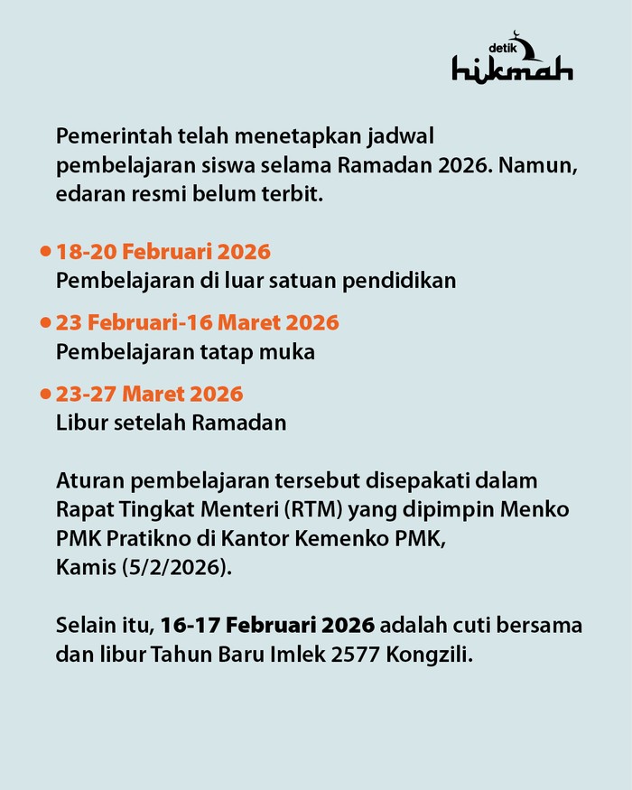 Infografis libur awal puasa 2026