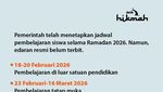 Jadwal Libur Awal Puasa 2026, Ada Cuti Bersama?