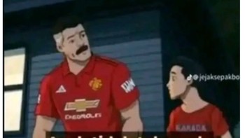 Fans King MU sampai dibuat lupa arti sebuah kekalahan. Foto: X.com