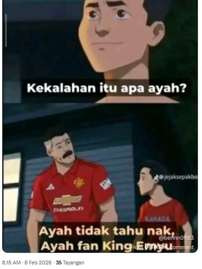 Meme King MU Menang Lawan Tottenham, Fans Lupa Arti Kalah