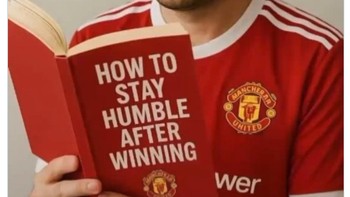 Meski menang, fans King MU ingin tetap rendah hati. Foto: X.com