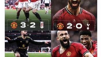 Michael Carrick membawa MU menang terus menerus. Foto: X.com