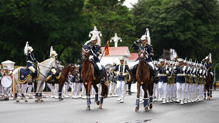 Paspampres Gelar Serah Terima Kawal Istana Merdeka Setiap Minggu Pagi