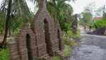 Protes Jalan Mangkrak, Warga Sulap Paving Jadi Candi