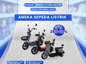 Sepeda Listrik di Transmart Diskon Rp 2,7 Juta, Saatnya Beli Sekarang!