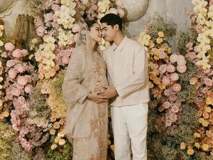 Potret Cantik Alyssa Daguise Tasyakuran 7 Bulanan Kehamilan, Pakai Gamis Mewah