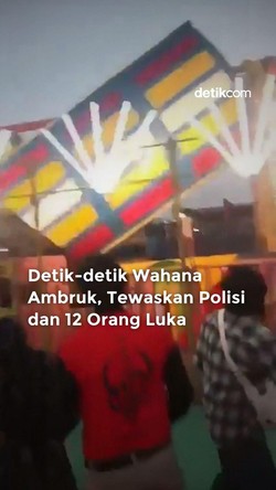 Video Detik-detik Wahana di India Ambruk Tewaskan Polisi