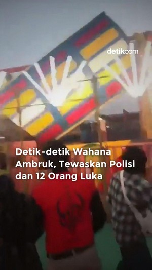 Video Detik-detik Wahana di India Ambruk Tewaskan Polisi