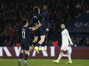 PSG Lumat Marseille 5-0, Enrique Sanjung Dembele