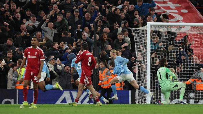 Hasil Liverpool vs Manchester City: Erling Haaland dkk Menang 2-1