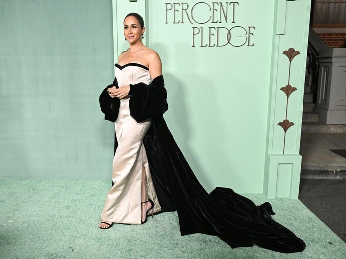 Meghan, Duchess of Sussex at the 2026 Fifteen Percent Pledge Fundraising Gala held at Paramount Studios on February 07, 2026 in Los Angeles, California. (Photo by Gilbert Flores/Variety via Getty Images)