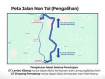 Catat! Tol Terbanggi Besar-Kayu Agung Ditutup Selama 3 Hari ke Depan