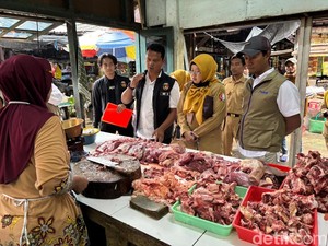 Polisi Bojonegoro Sidak Pasar Pantau Harga Bapok Jelang Ramadan