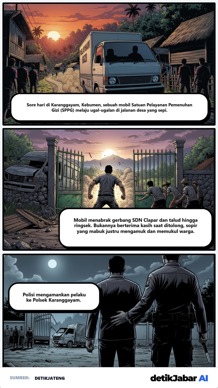 Mabuk! Sopir MBG Tabrak Sekolah dan Amuk 15 Orang