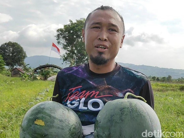 Alfian, jurnalis Kalsel yang putar setir menjadi pebisnis semangka.