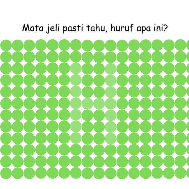 Yang Ngaku Punya Mata Jeli Merapat! Coba Tebak Huruf Tersembunyi di Gambar Ini