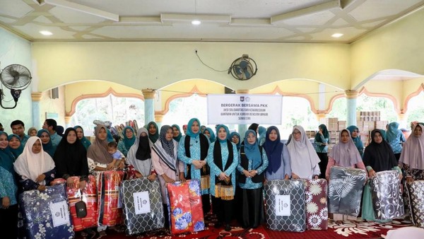 Bantuan TP PKK Pusat Diberikan bagi Korban Banjir Bandang di Bireuen