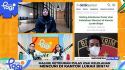 Video: Maling Ketiduran Pulas Usai Kelelahan Mencuri di Kantor Lurah Binjai