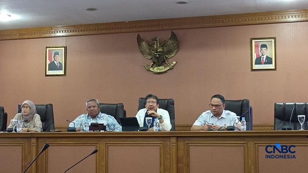 Diskusi Ilmiah bertajuk Dialektika Sawit Indonesia di Kampus USU Medan, Sumatra Utara, Selasa (10/2/2026). (CNBC Indonesia/Martyasari Rizky)