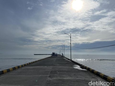 Pelabuhan Pangandaran di Pantai Bojongsalawe