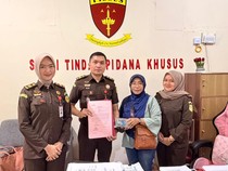 Kejari OKI Terima Uang Titipan Pengganti Kerugian Negara Kasus Korupsi KUR