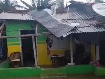 Angin Puting Beliung Terjang 4 Desa di Tibawa Gorontalo, 20 Rumah Rusak