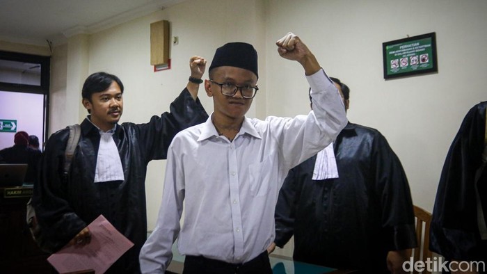 Sidang tuntutan aktivis UNY Perdana Arie di PN Sleman, Selasa (10/2/2026).