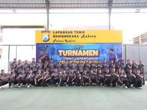 Polres Kediri Gelar Turnamen Tenis Kapolres Cup 2026