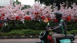 Bundaran HI Bersolek Jelang Jakarta Light Festival Imlek