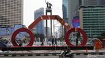 Bundaran HI Bersolek Jelang Jakarta Light Festival Imlek