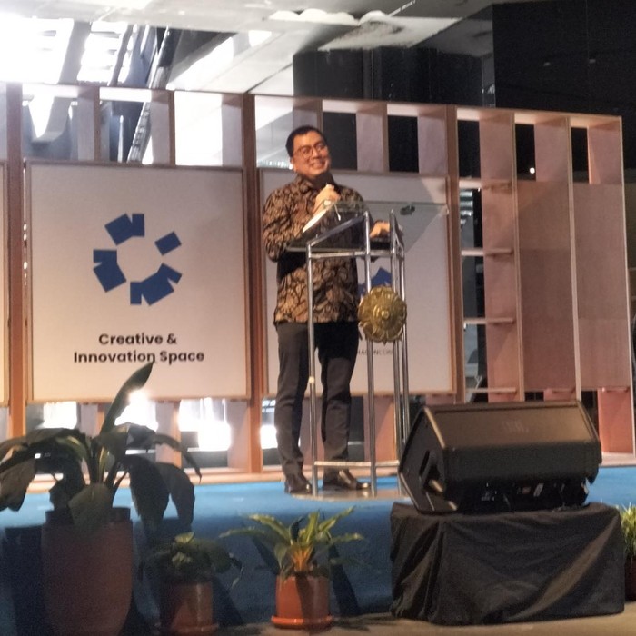 CEO NSEI Paragon, Salman Subakat dalam peresmian Collabhub by ParagonCorp di GIK UGM pada Rabu (11/2/2026)
