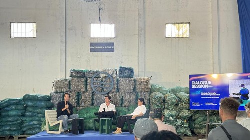 Dialog dan diskusi terbuka di acara Sungai Watch New Facility Launch, (11/2/2026). (Maria Christabel DK/detikBali)