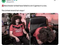 Meme Kocak Fans Gondrong Gagal Cukur Gegara MU Imbang