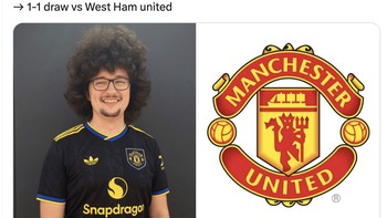 Frank Illett hanya akan cukur rambut jika MU membukukan kemenangan 5 kali berurutan. Foto: X.com