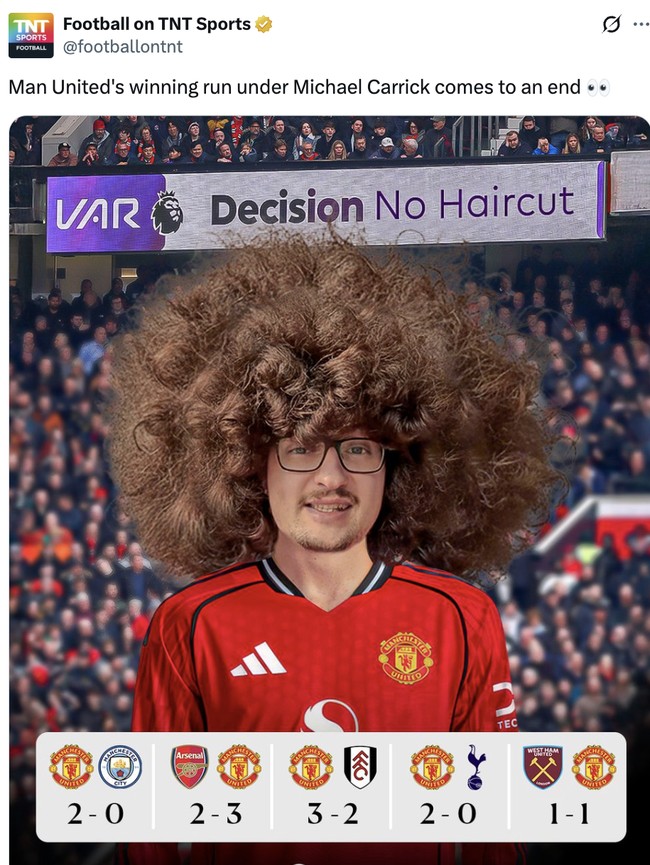 Meme Kocak Fans Gondrong Gagal Cukur Gegara MU Imbang